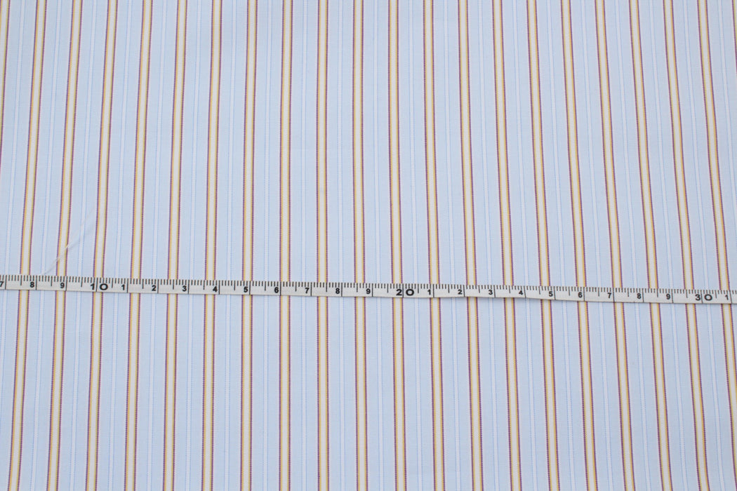 Fancy Organic Cotton Stripes Poplin - 6 Variants Available-Fabric-FabricSight
