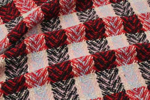 Fancy Recycled Wool Tweed - Checks-Fabric-FabricSight