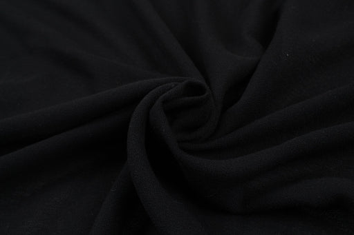 Fluid Polyester Crepe - Light- Weight - Black-Fabric-FabricSight