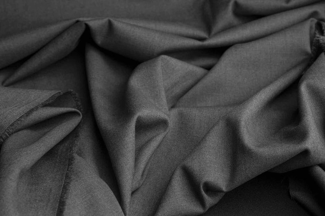 Formal Stretch Twill – Recycled Polyester Blend for Tailoring - ARAGON-Fabric-FabricSight