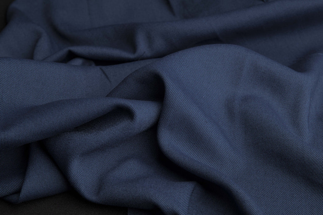 Formal Twill for Suits - TORDERA - Blue-Fabric-FabricSight