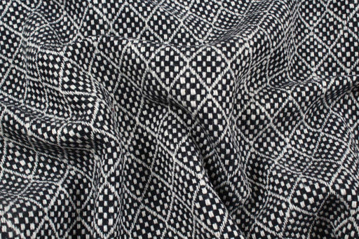 Geometrical Jacquard Recycled Wool - Double Face-Fabric-FabricSight