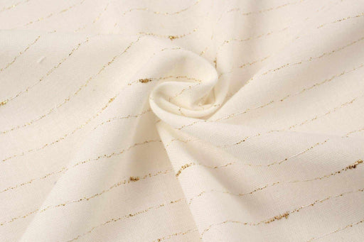 Golden Neps Stripes Cotton-Fabric-FabricSight