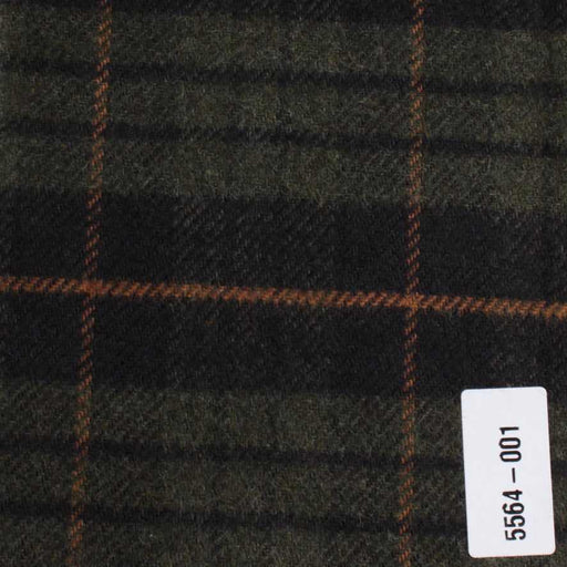 Heavy Brushed Overshirt Flannel – Recycled Cotton Blend – Heritage Checks-Fabric-FabricSight