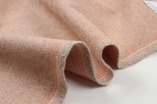 Heavy Brushed Wool Blend for Outwear - Pink-Fabric-FabricSight