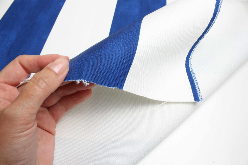 Heavy Cotton Canvas Stripe Fabric – Designer Deadstock – 419 g/m²-Fabric-FabricSight