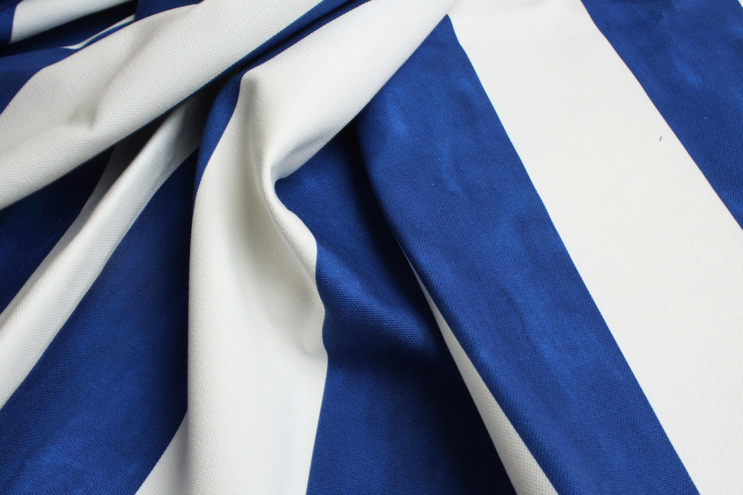 Heavy Cotton Canvas Stripe Fabric – Designer Deadstock – 419 g/m²-Fabric-FabricSight