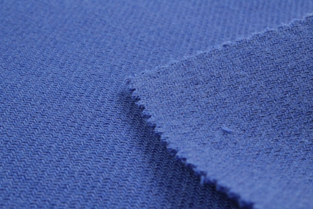 Heavy Double Face Wool for Outwear - Blue-Fabric-FabricSight