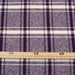 Heavyweight Tartan Checks Wool for Coats - Purple and White-Fabric-FabricSight
