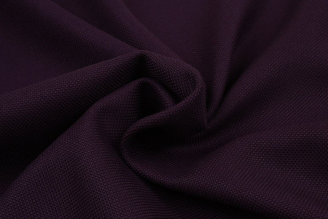 Heavyweight Virgin Wool for Coats - Purple-Fabric-FabricSight