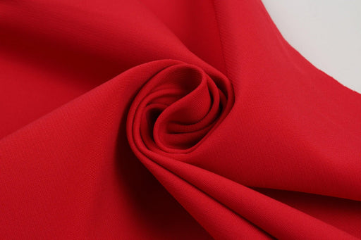 Heavyweight Viscose Jersey Crepe - Bi-stretch - Red-Fabric-FabricSight