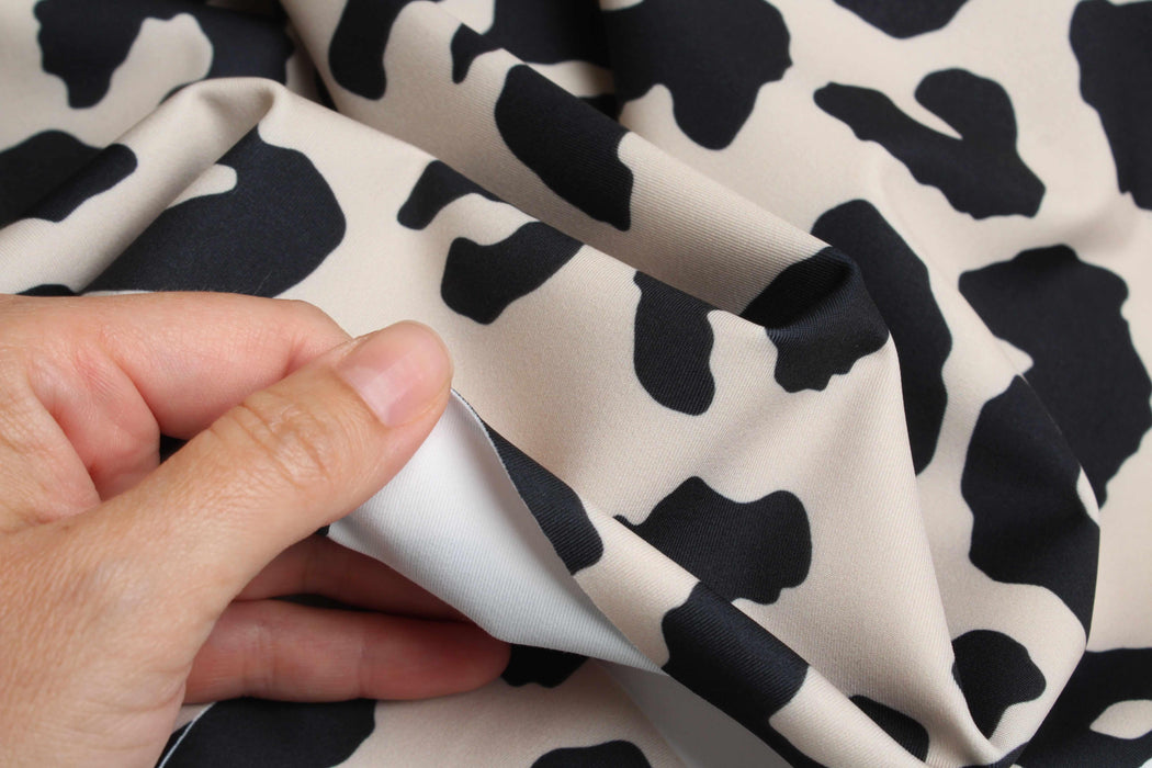 High Compression Interlock Fabric – Stretch Performance Knit – Leopard Print-Fabric-FabricSight
