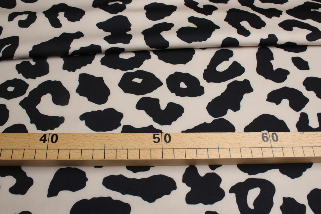 High Compression Interlock Fabric – Stretch Performance Knit – Leopard Print-Fabric-FabricSight