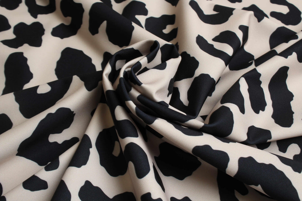 High Compression Interlock Fabric – Stretch Performance Knit – Leopard Print-Fabric-FabricSight