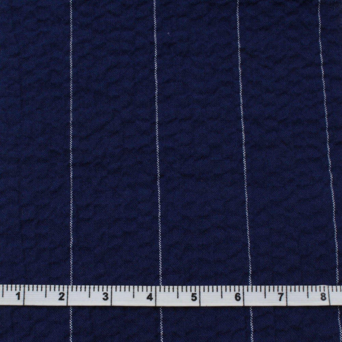 Light Cotton Seersucker - Stripes - 4 Variants Available-Fabric-FabricSight