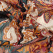 Light Polyester Bambula - Paisley XL Print (Orange) - M.O.Q 30 Mts-Fabric-FabricSight