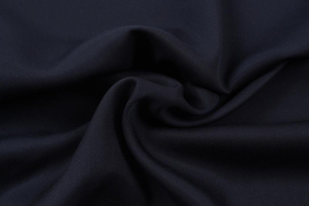 Light Tencel Twill for Bottoms - Navy - remnant (3 mts available)-Remnant-FabricSight