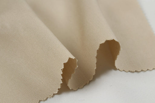 Light-Weight Bamboo Twill for Shirting - Beige (Remnant)-Remnant-FabricSight