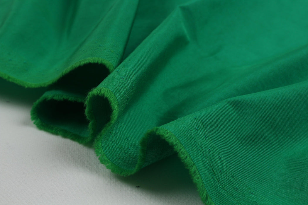 Light-Weight Cotton Polyester Taffeta - Green-Fabric-FabricSight