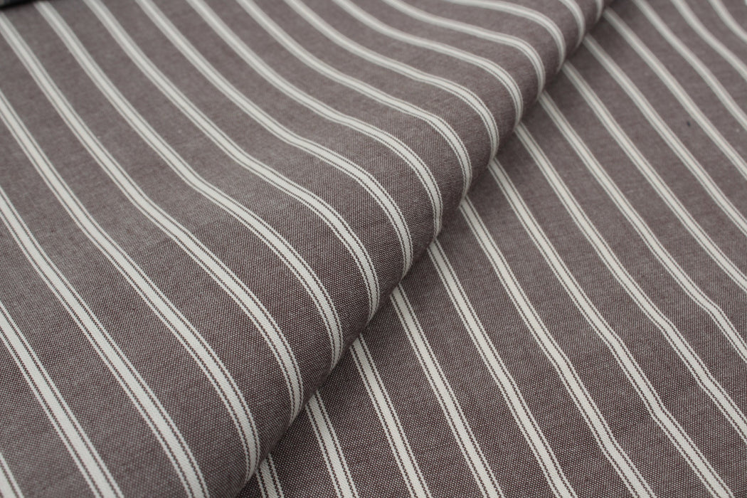 Light-Weight Cotton Stripes for Shirting - 7 Variants Available-Fabric-FabricSight