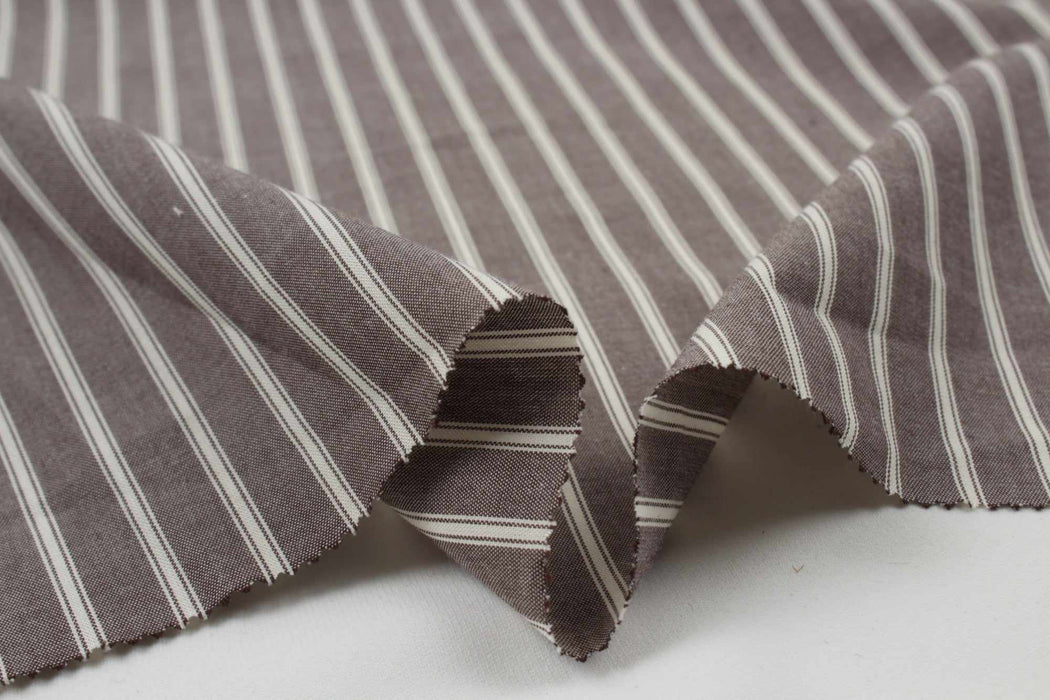 Light-Weight Cotton Stripes for Shirting - 7 Variants Available-Fabric-FabricSight