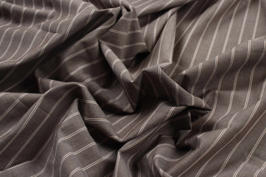 Light-Weight Cotton Stripes for Shirting - 7 Variants Available-Fabric-FabricSight
