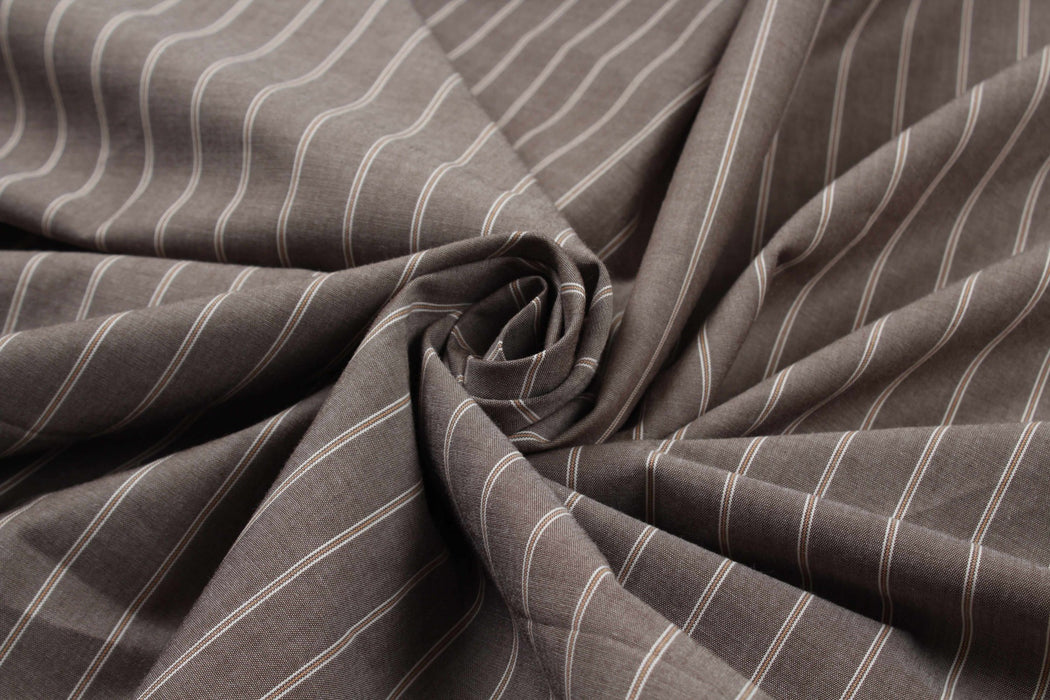 Light-Weight Cotton Stripes for Shirting - 7 Variants Available-Fabric-FabricSight