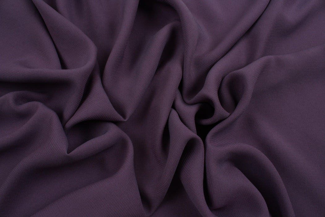 Light-Weight Silk Acetate Georgette - Purple-Fabric-FabricSight
