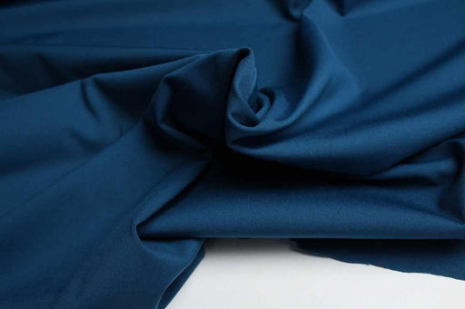 Lightweight Interlock Polyamide for Swimwear and Sportswear - Seaport Blue - Remnant-Remnant-FabricSight