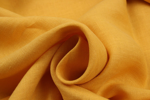 Linen Canvas for Shirts and Dresses - Mustard-Fabric-FabricSight
