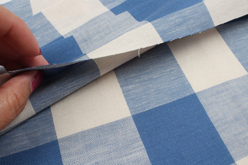 Linen Cotton Bicolor Gingham for Shirts and Dresses-Fabric-FabricSight