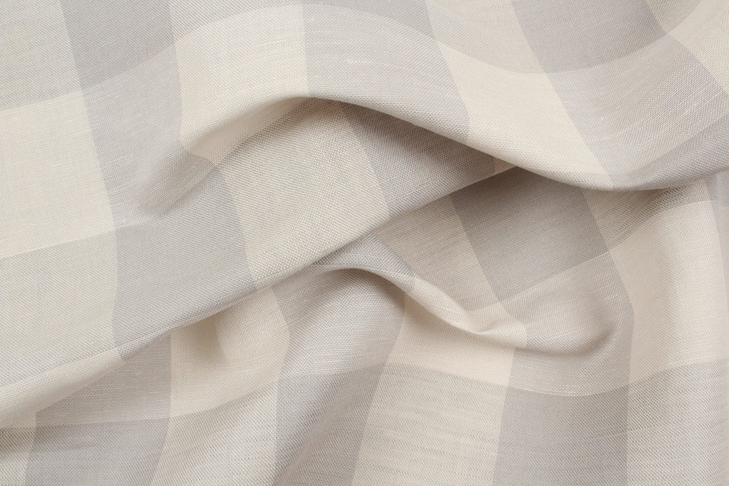 Linen Cotton Bicolor Gingham for Shirts and Dresses-Fabric-FabricSight