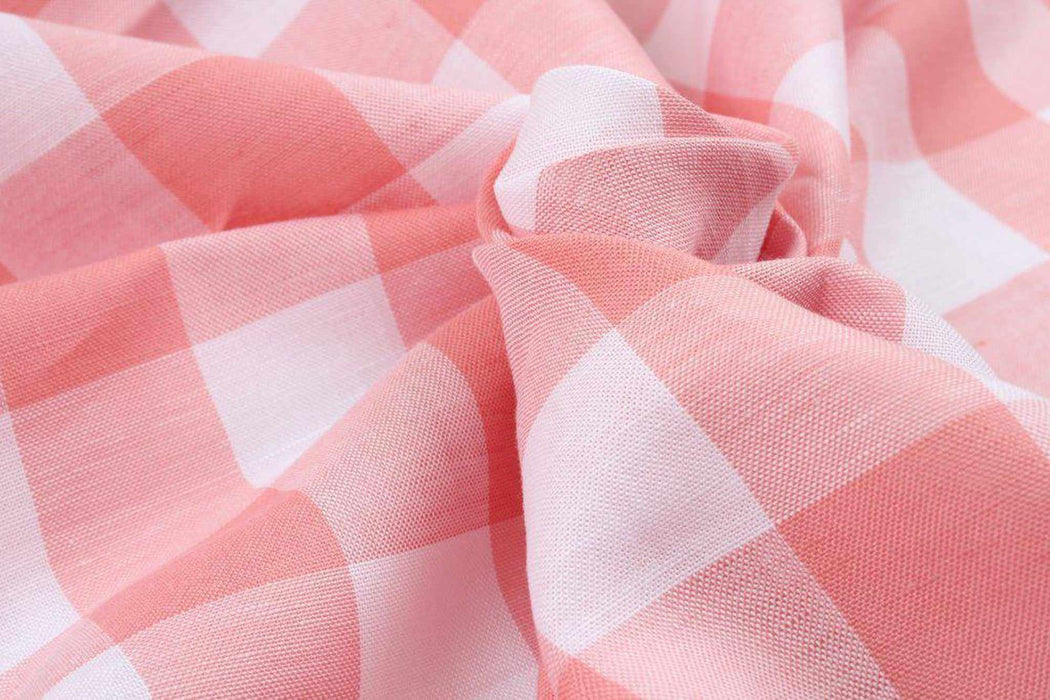 Linen Cotton Gingham - 4 colors - Navy-Fabric-FabricSight