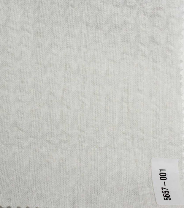 Linen Cotton Seersucker – Washed Texture – European Flax-Fabric-FabricSight