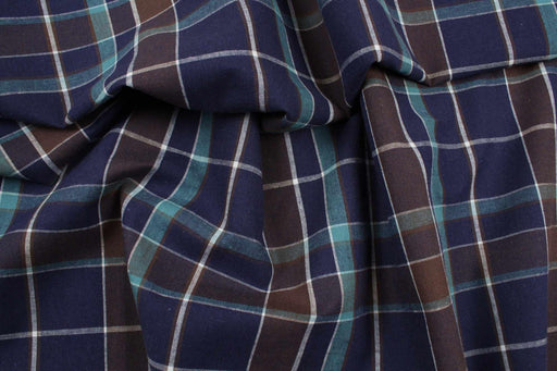 Linen Cotton Shirting - Checks - 4 designs available-Fabric-FabricSight