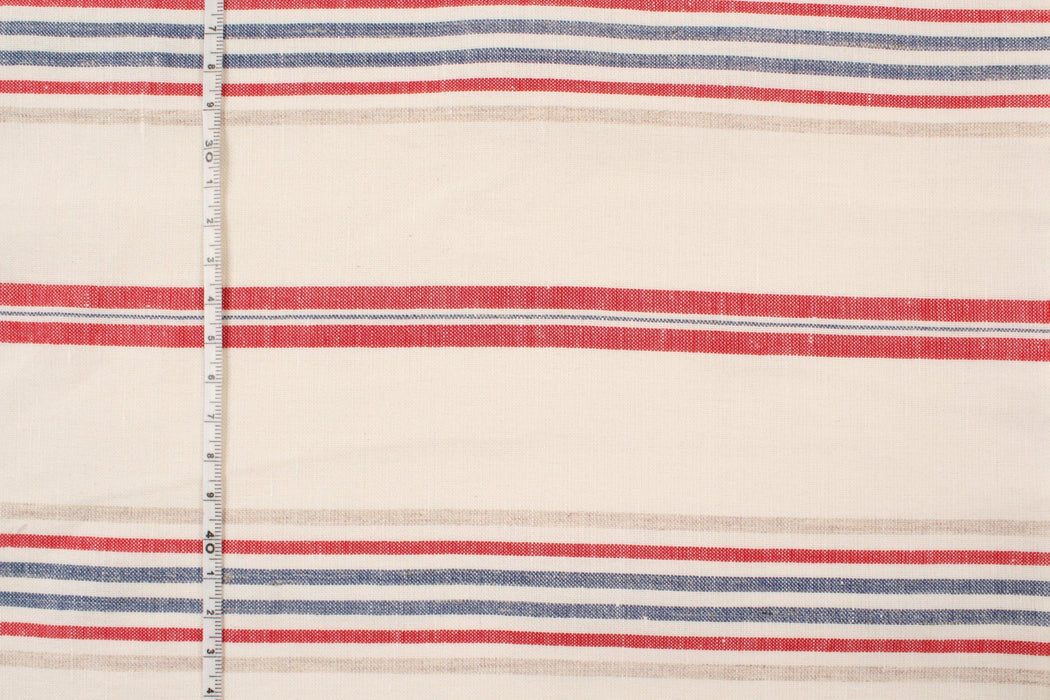 Linen Cotton Shirting - Stripes-Fabric-FabricSight