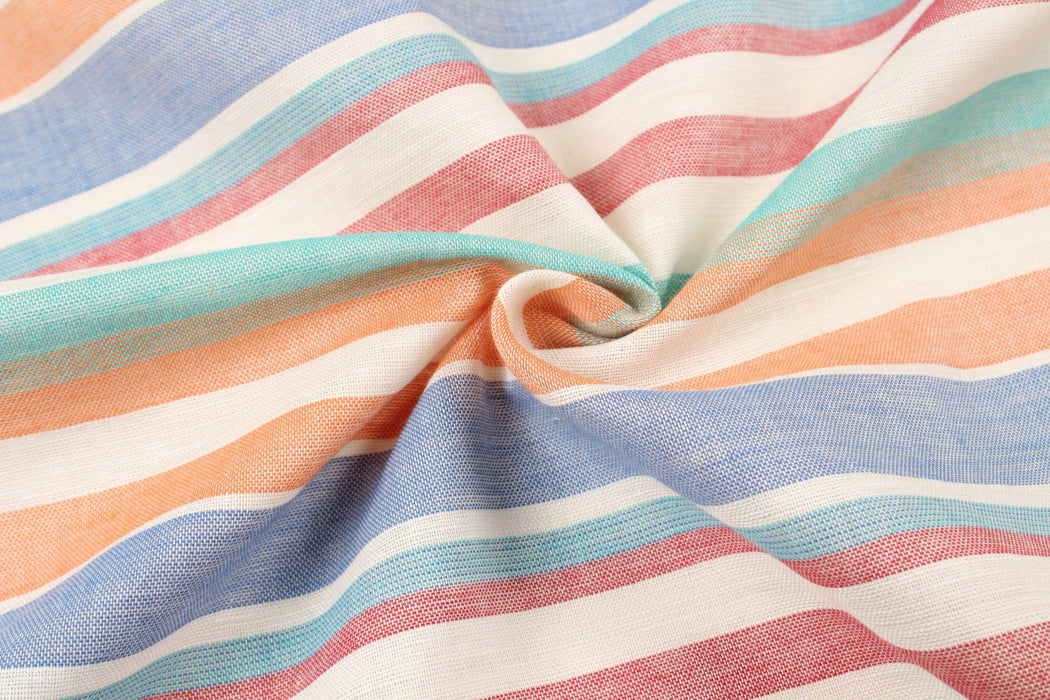 Linen Cotton Shirting - Stripes-Fabric-FabricSight