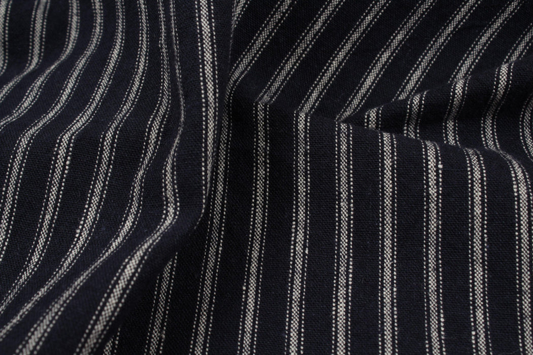 Linen Cotton for Bottoms - Stripes-Fabric-FabricSight