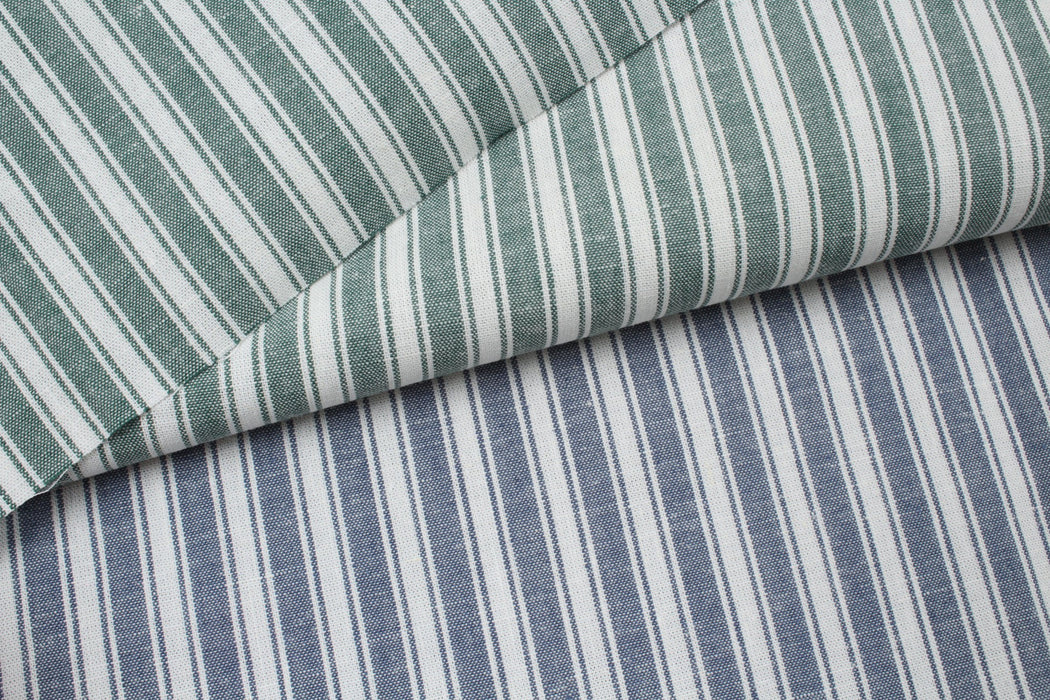 Linen Cotton for Shirts - Stripes-Fabric-FabricSight