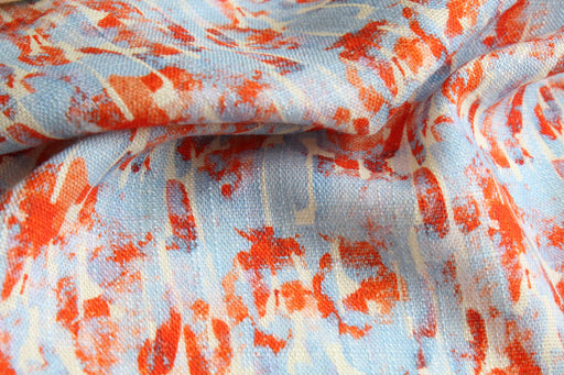 Linen Viscose Abstract Print Fabric – Soft & Fluid – 100 g/m²-Fabric-FabricSight
