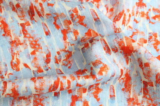 Linen Viscose Abstract Print Fabric – Soft & Fluid – 100 g/m²-Fabric-FabricSight