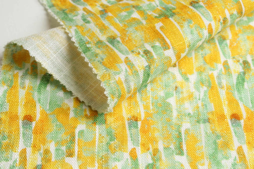 Linen Viscose Abstract Print Fabric – Soft & Fluid – 100 g/m²-Fabric-FabricSight