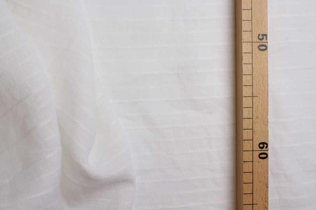 Linen Viscose Dobby with Textured Stripes – Lightweight Summer Fabric-Fabric-FabricSight