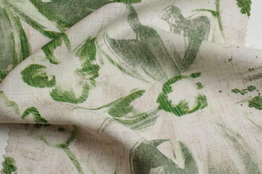 Linen Viscose Floral Fabric – Soft & Fluid – 180 g/m²-Fabric-FabricSight