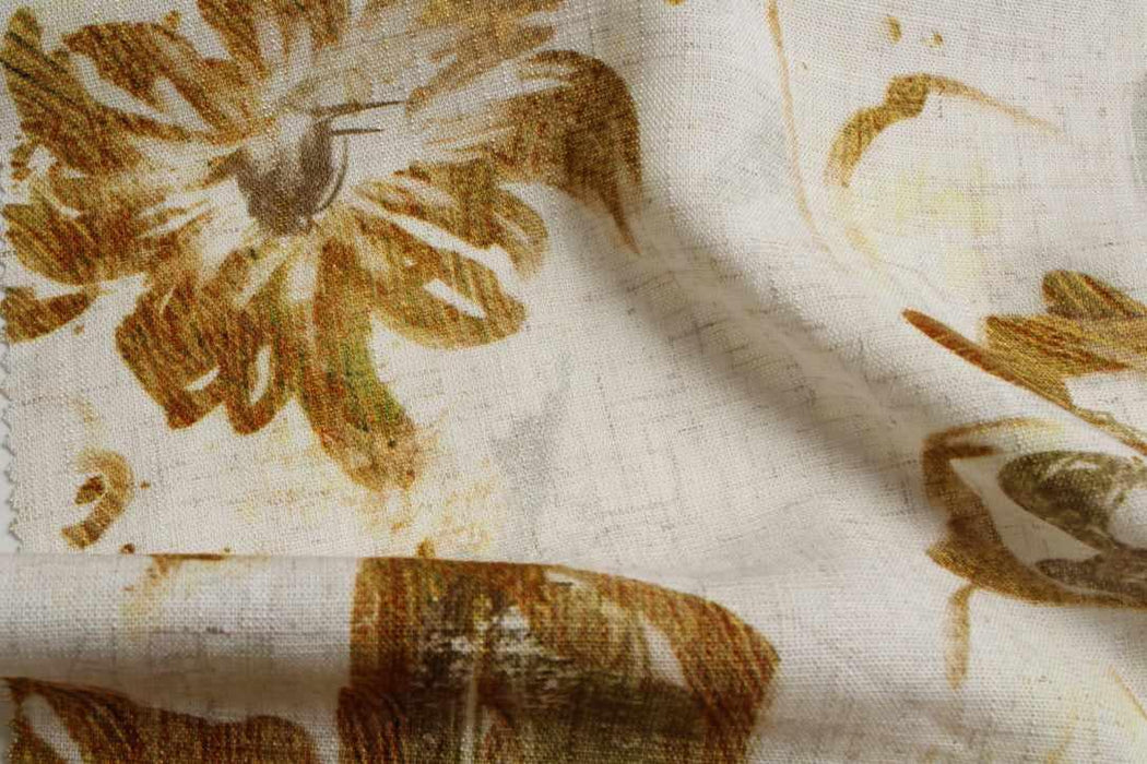 Linen Viscose Floral Fabric – Soft & Fluid – 180 g/m²-Fabric-FabricSight