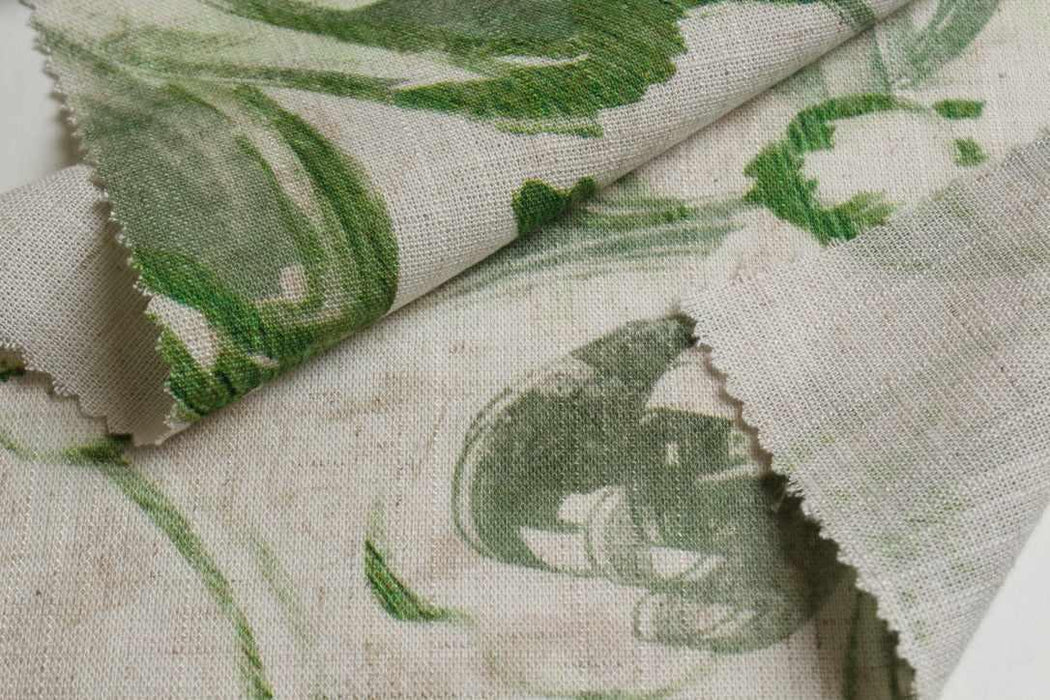 Linen Viscose Floral Fabric – Soft & Fluid – 180 g/m²-Fabric-FabricSight