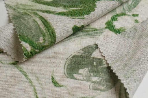 swatch-Linen Viscose Floral Fabric – Soft & Fluid – 180 g/m²-Fabric-FabricSight