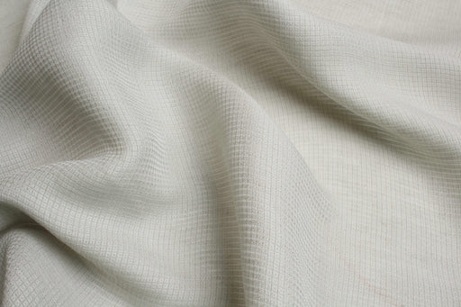 swatch-Linen & Viscose Micro Waffle – Lightweight Yarn-Dyed Fabric-Fabric-FabricSight