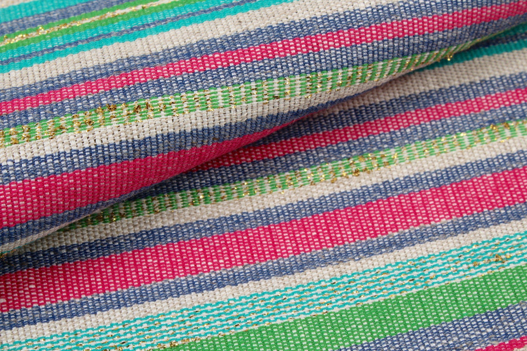 Lurex Jacquard - Multicolor Stripes-Fabric-FabricSight