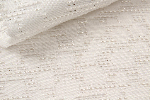 Lurex Stitches Circles Jacquard-Fabric-FabricSight